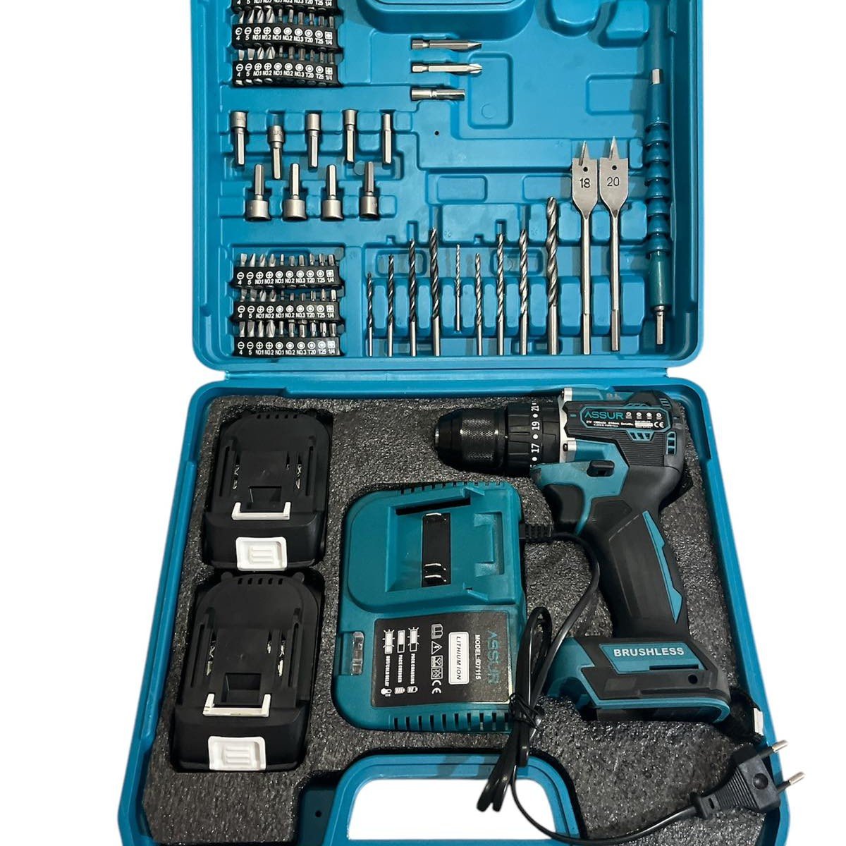 Επαναφορτιζόμενο Δραπανοκατσάβιδο ASSUR 21V Με Ροπή 60Nm & Μπαταρία 5000mAh